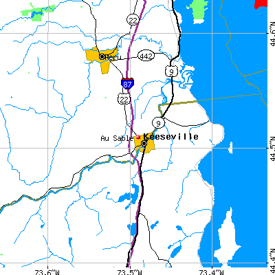 Au Sable map