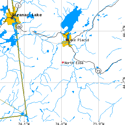 North Elba map