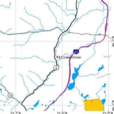 Elizabethtown map
