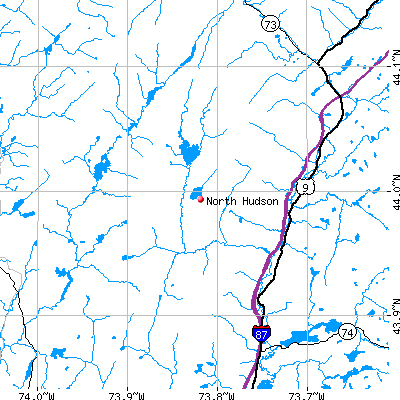 North Hudson map