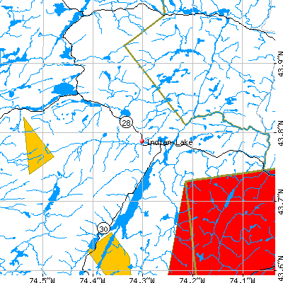 Indian Lake map