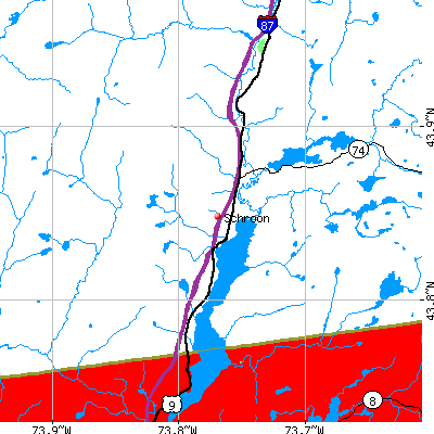 Schroon map