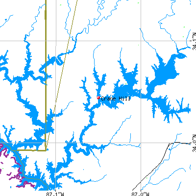 Crane Hill map