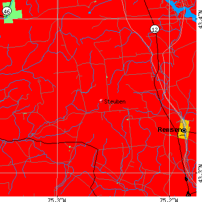 Steuben map