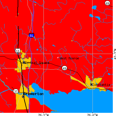 West Monroe map