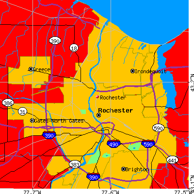 Rochester map