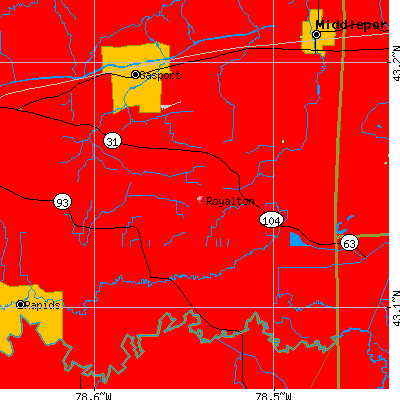 Royalton map