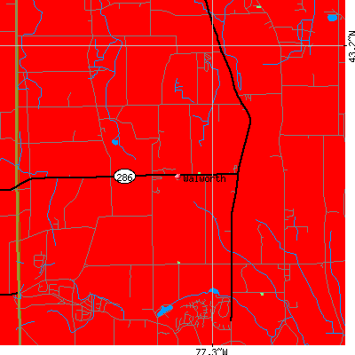 Walworth map