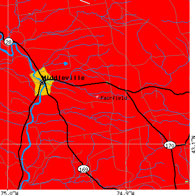 Fairfield map