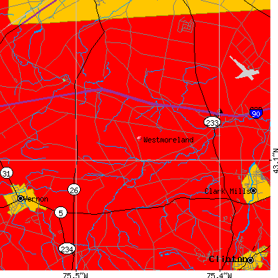 Westmoreland map