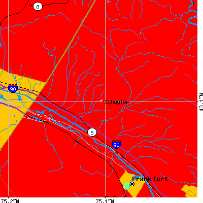 Schuyler map