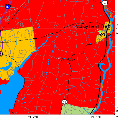 Saratoga map