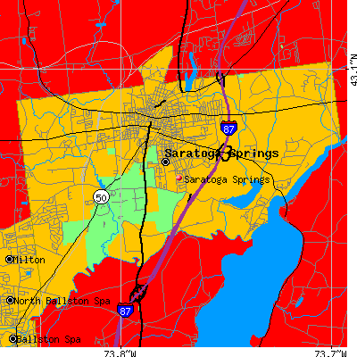 Saratoga Springs map