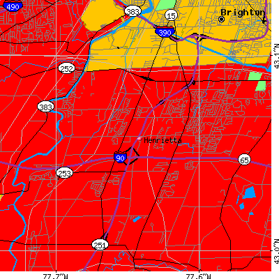 Henrietta map