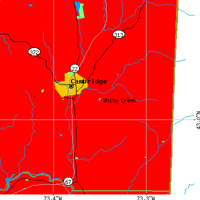 White Creek map