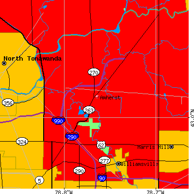 Amherst map