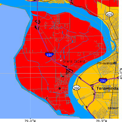 Grand Island map