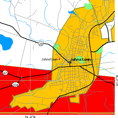 Johnstown map