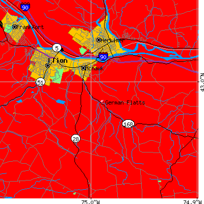 German Flatts map