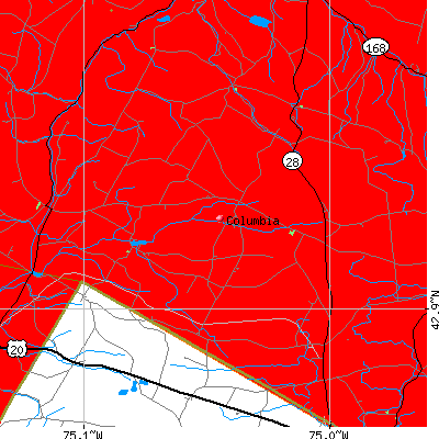 Columbia map