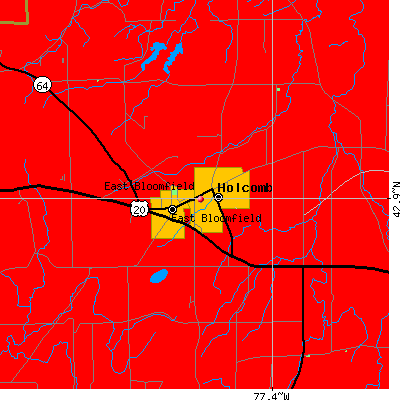 East Bloomfield map