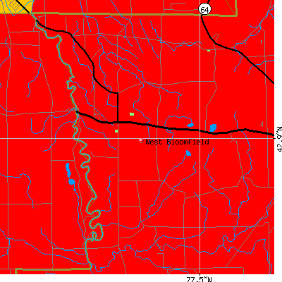 West Bloomfield map
