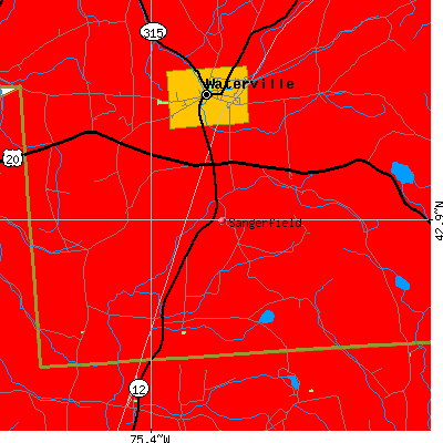 Sangerfield map