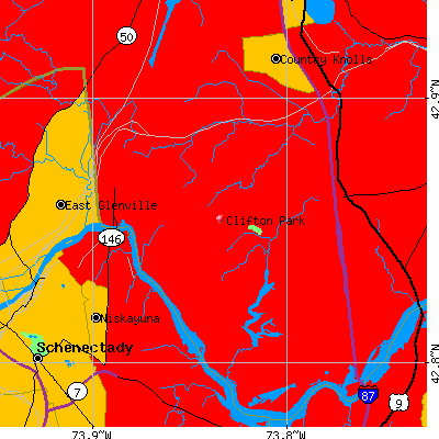 Clifton Park map