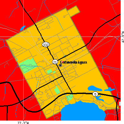 Canandaigua map