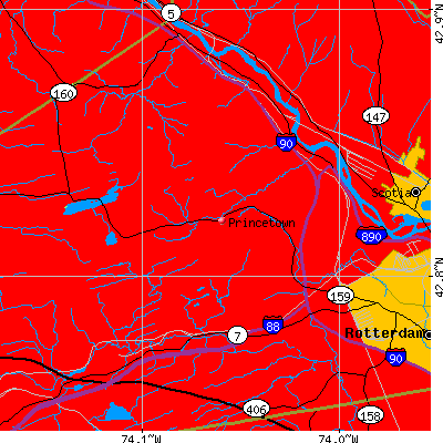 Princetown map
