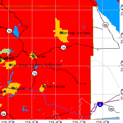 Anza-Borrego Springs map