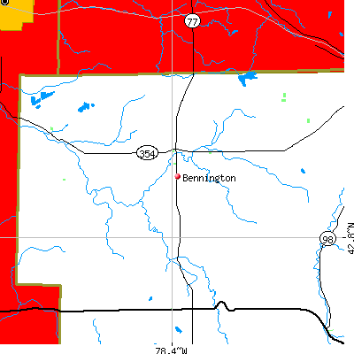 Bennington map