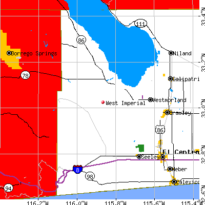 West Imperial map