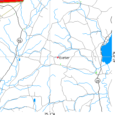 Exeter map
