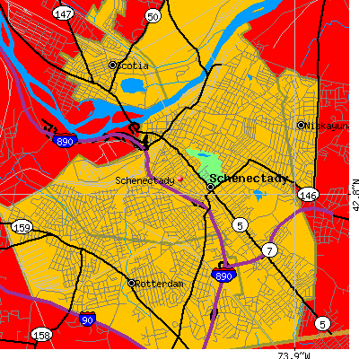 Schenectady map