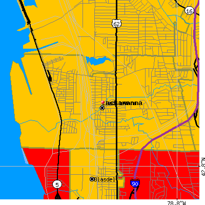 Lackawanna map