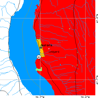 Ledyard map