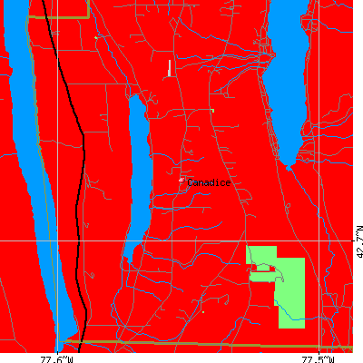Canadice map