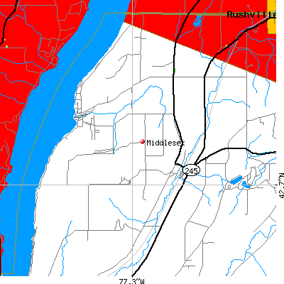 Middlesex map