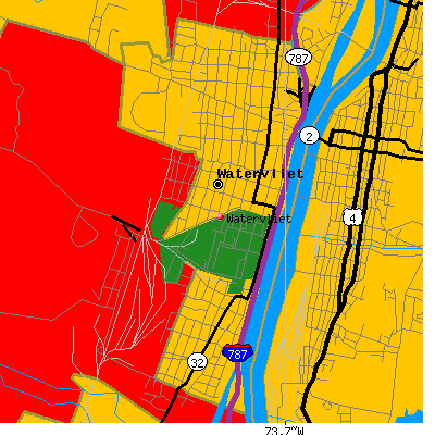 Watervliet map