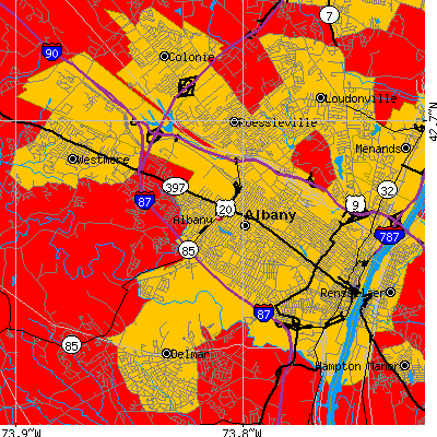 Albany map