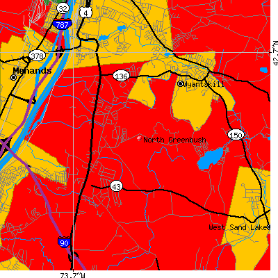 North Greenbush map
