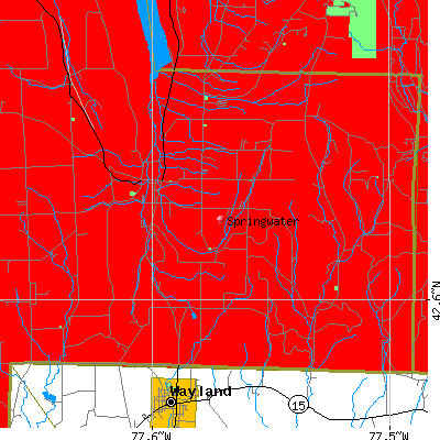 Springwater map