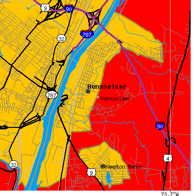 Rensselaer map