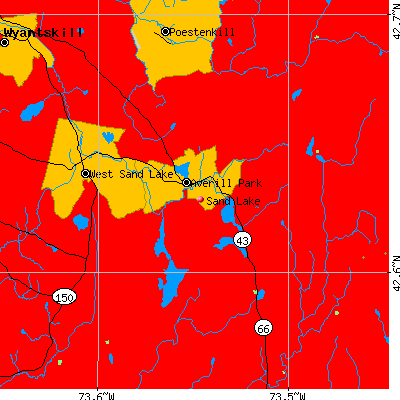 Sand Lake map