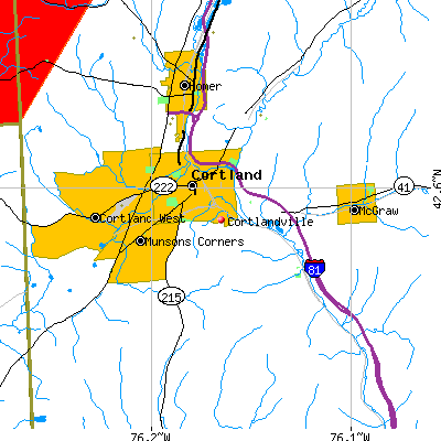 Cortlandville map