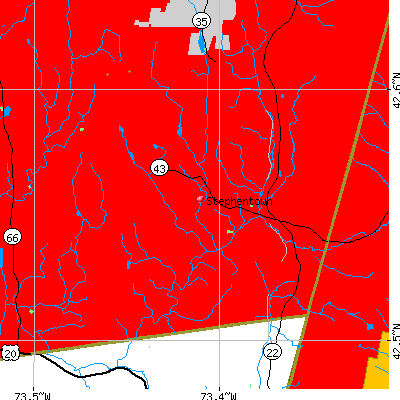 Stephentown map