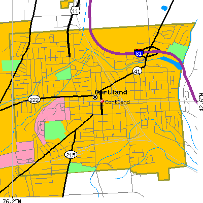 Cortland map