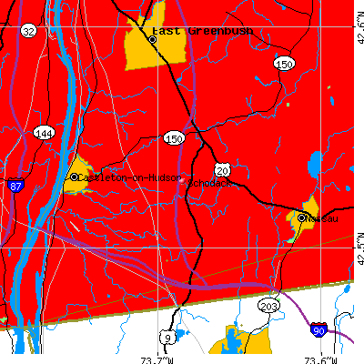 Schodack map