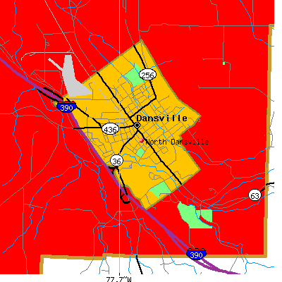 North Dansville map